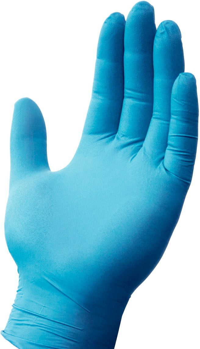 Safety Zone - Medium Powder-Free Blue Nitrile Glove, 100/Box - GNPR-MD-1E