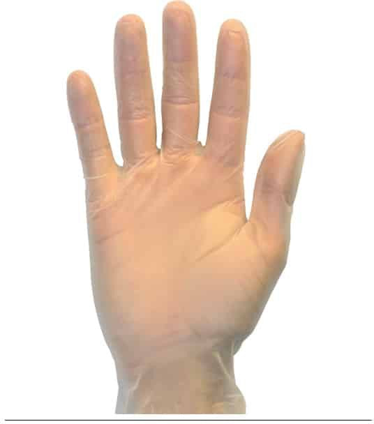 SafetyZone - X Large Clear PF Medical Grade Vinyl Gloves, 100/BX - GVEP-XL-1C