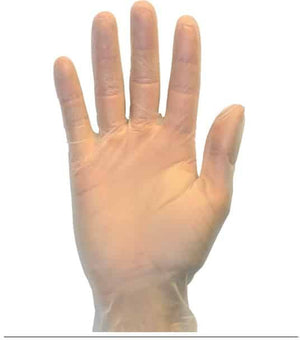 SafetyZone - X Large Clear PF Medical Grade Vinyl Gloves, 100/BX - GVEP-XL-1C