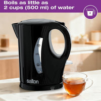 Salton - 1 L Black Cordless Jug Kettle - JK2190BK
