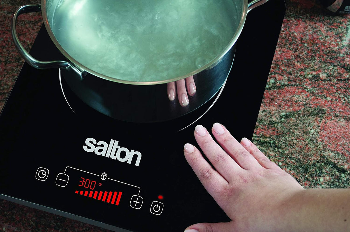 Salton - 1800 W 20" Double Induction Cooktop - ID1487