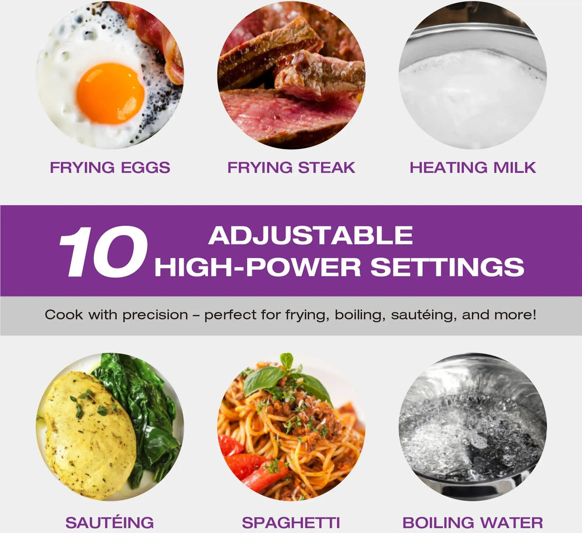 Salton - 1800 W 20" Double Induction Cooktop - ID1487