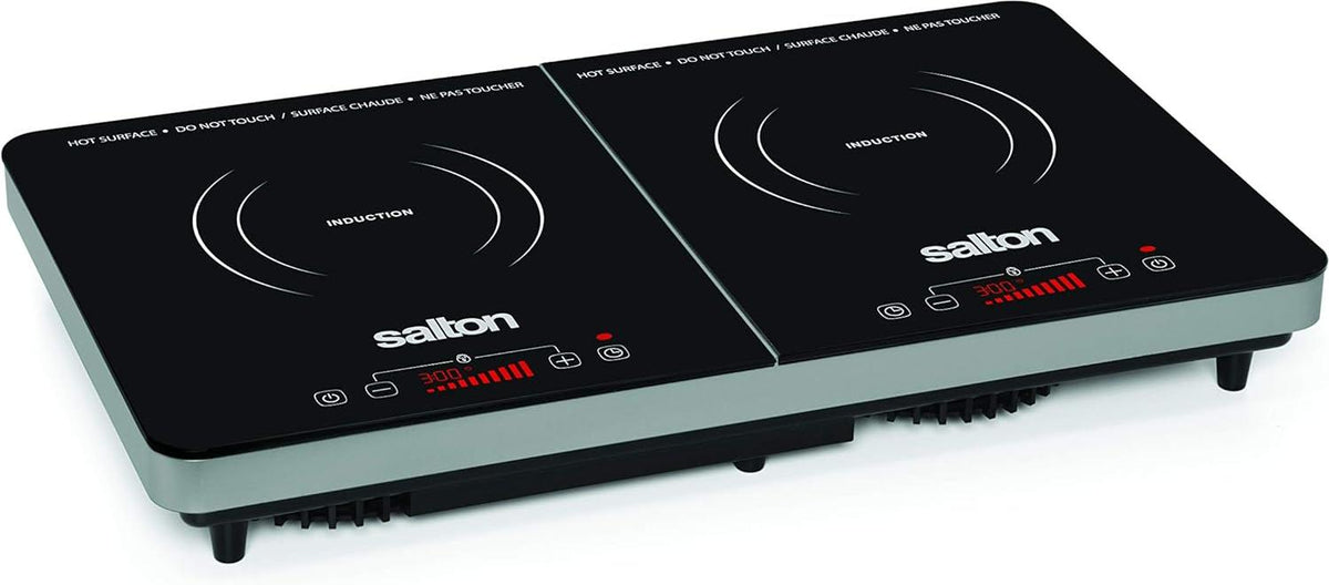 Salton - 1800 W 20" Double Induction Cooktop - ID1487