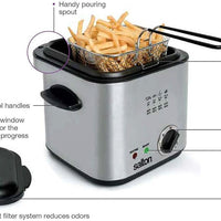 Salton - 1.1 QT Compact Deep Fryer - DF1539