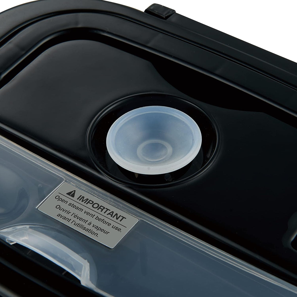 Salton - 1.5 L Black 3-in-1 Portable Electric Lunchbox with Fork & Spoon - SP2111