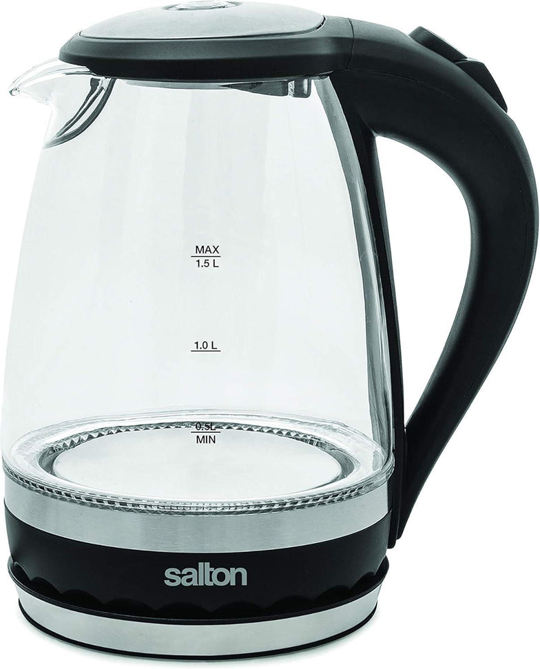 Salton - 1.5 L Cordless Electric Glass Kettle - GK1831
