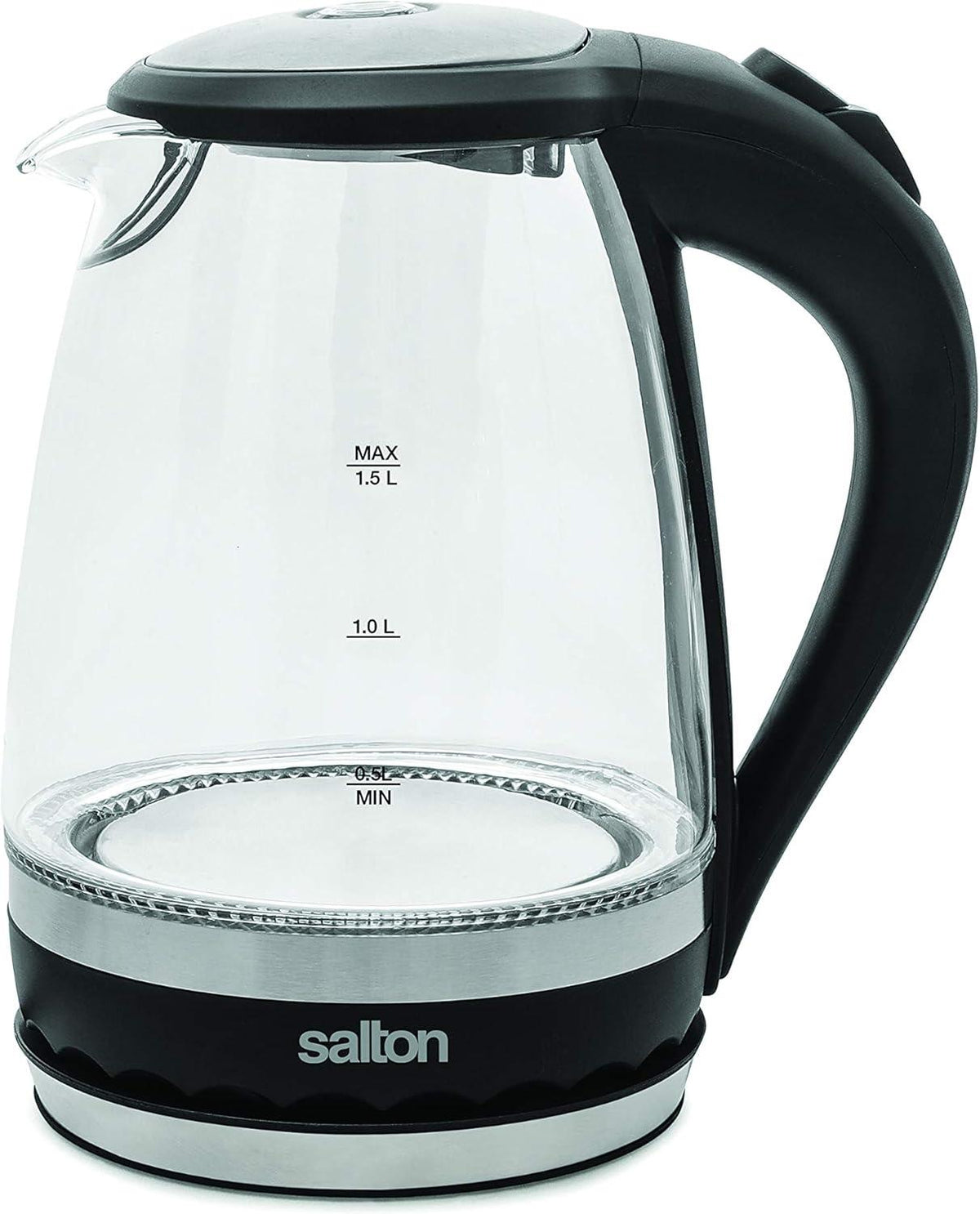 Salton - 1.5 L Cordless Electric Glass Kettle - GK1831