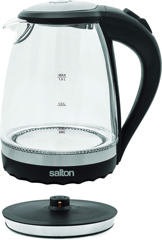 Salton - 1.5 L Cordless Electric Glass Kettle - GK1831