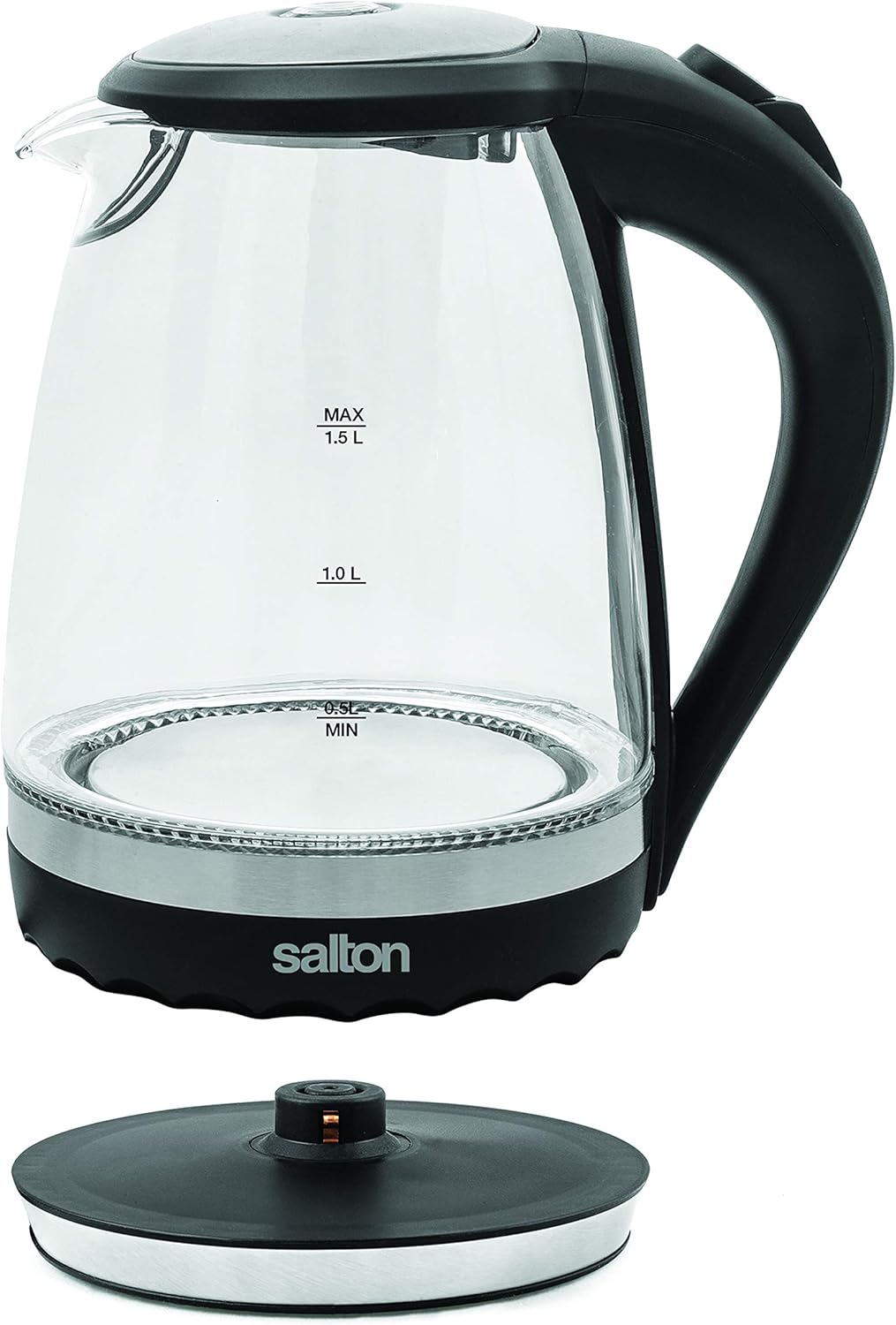 Salton - 1.5 L Cordless Electric Glass Kettle - GK1831