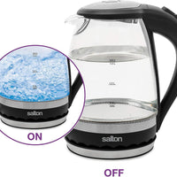 Salton - 1.5 L Cordless Electric Glass Kettle - GK1831