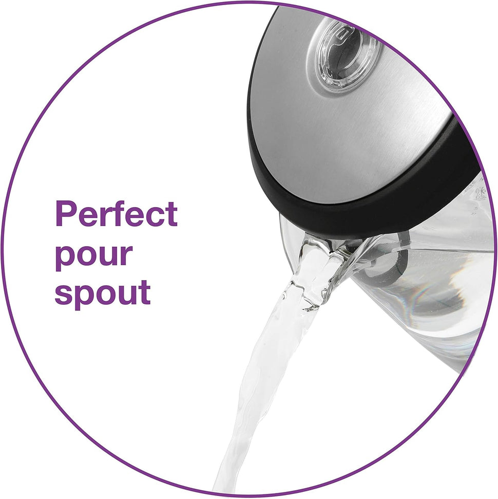 Salton - 1.5 L Cordless Electric Glass Kettle - GK1831