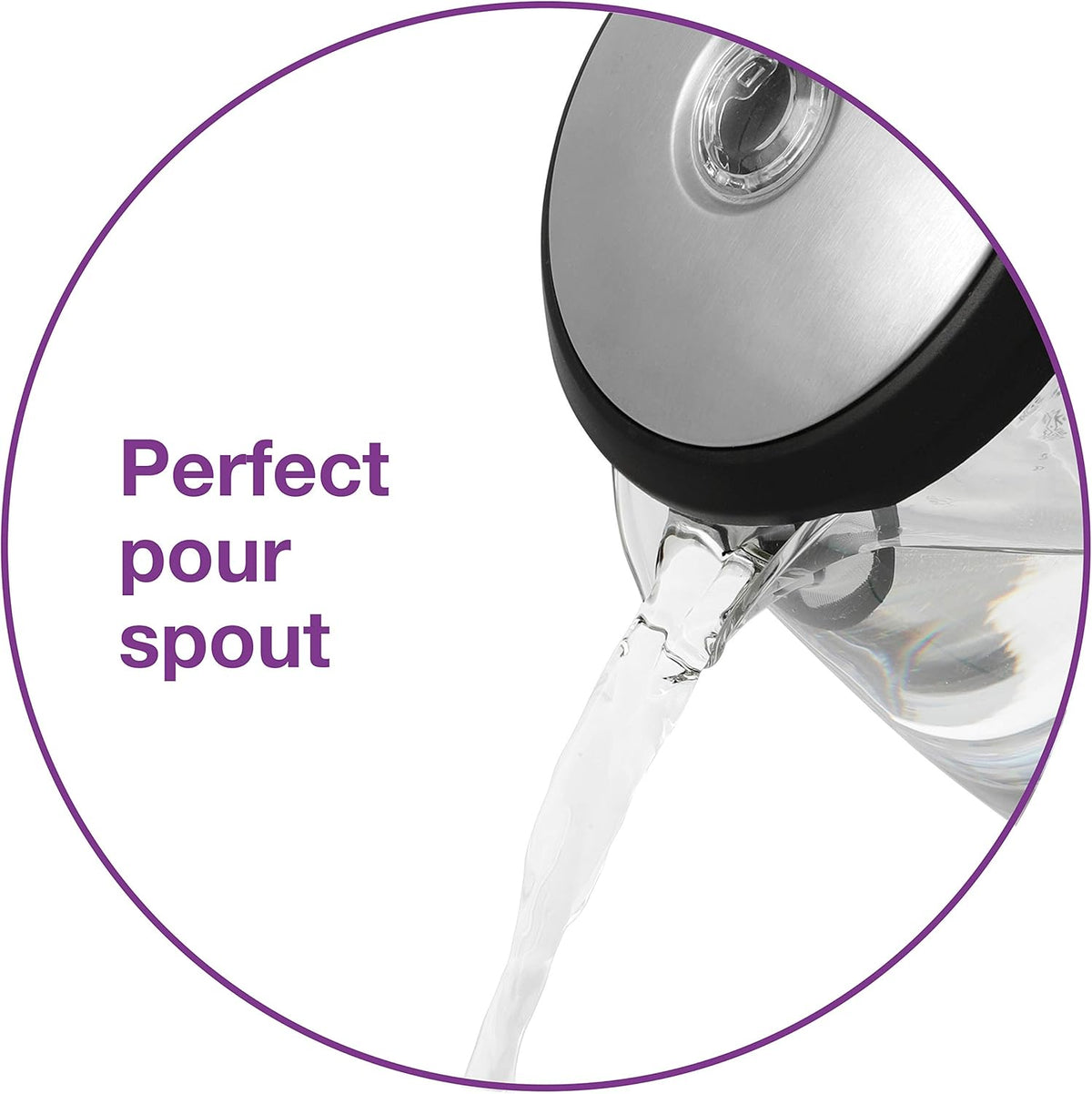 Salton - 1.5 L Cordless Electric Glass Kettle - GK1831