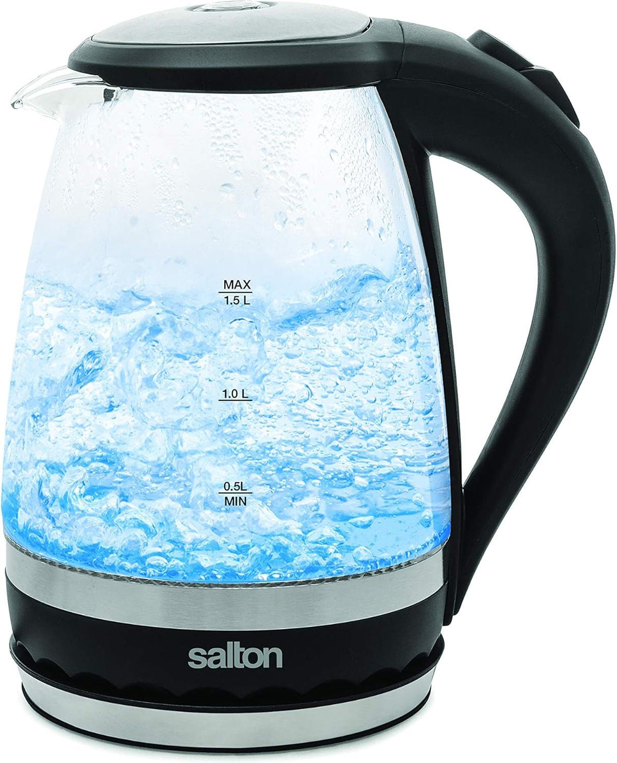 Salton - 1.5 L Cordless Electric Glass Kettle - GK1831