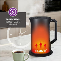 Salton - 1.7 L Black Cordless Jug Kettle - JK2178BK