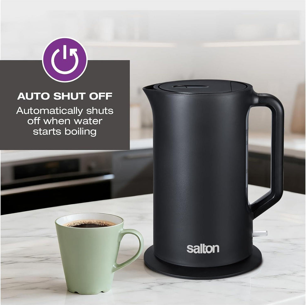 Salton - 1.7 L Black Cordless Jug Kettle - JK2178BK