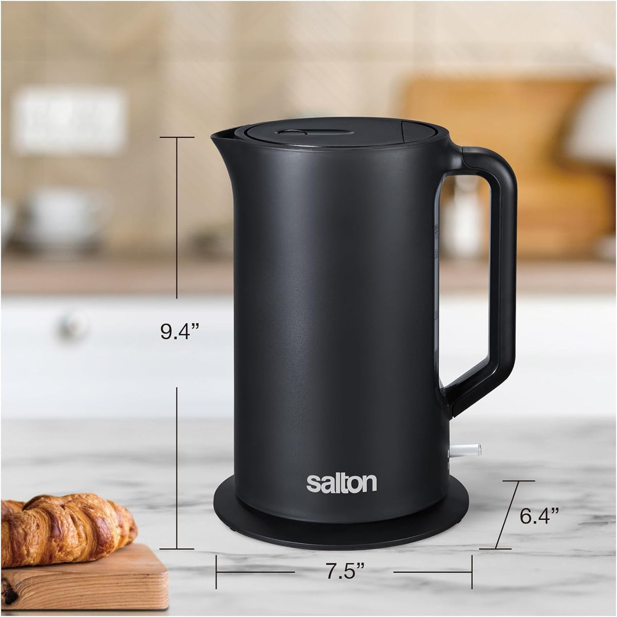 Salton - 1.7 L Black Cordless Jug Kettle - JK2178BK