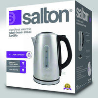 Salton - 1.7 L Cordless Electric Stainless Steel Kettle - JK1903