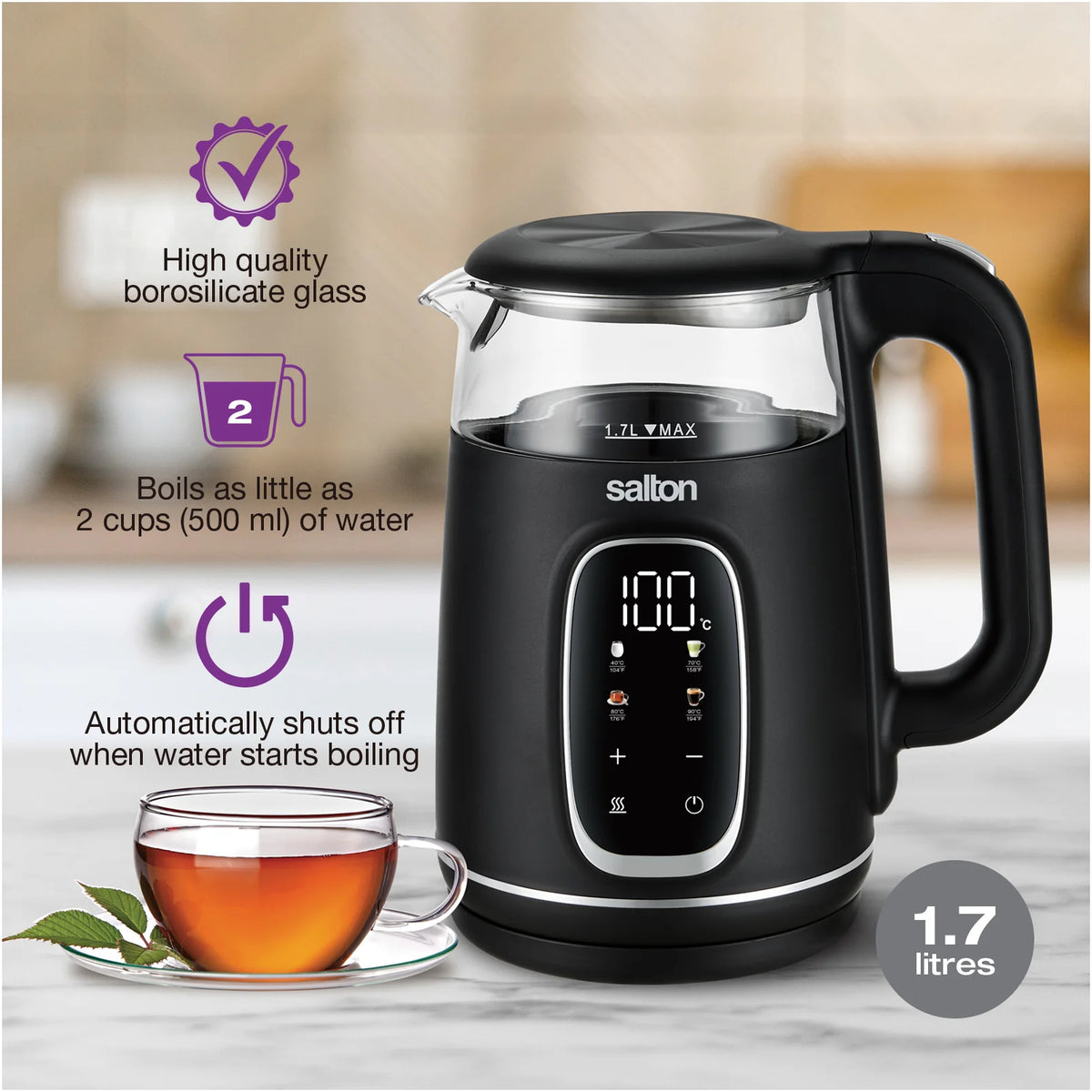 Salton - 1.7 L Digital Variable Kettle - GK2168