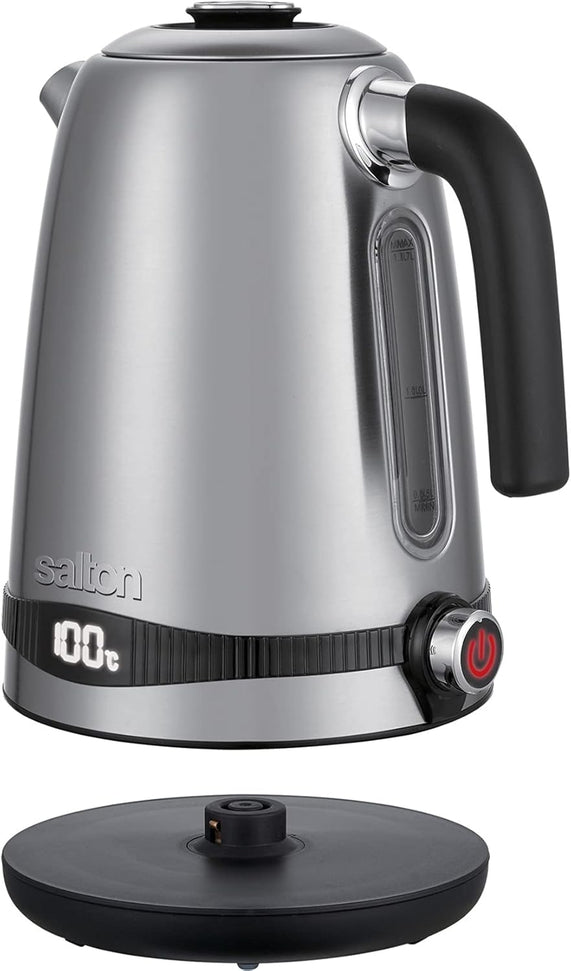 Salton - 1.7 L Variable Temperature Stainless Steel Digital Kettle - JK2038