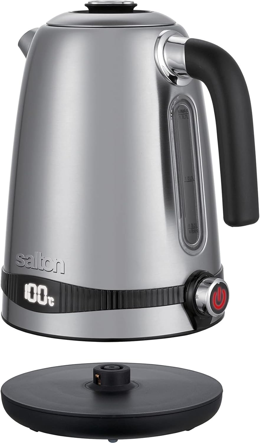 Salton - 1.7 L Variable Temperature Stainless Steel Digital Kettle - JK2038