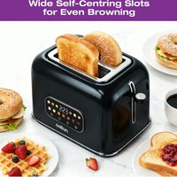 Salton - 2 Slice Smart Touch Toaster Black - ET2170