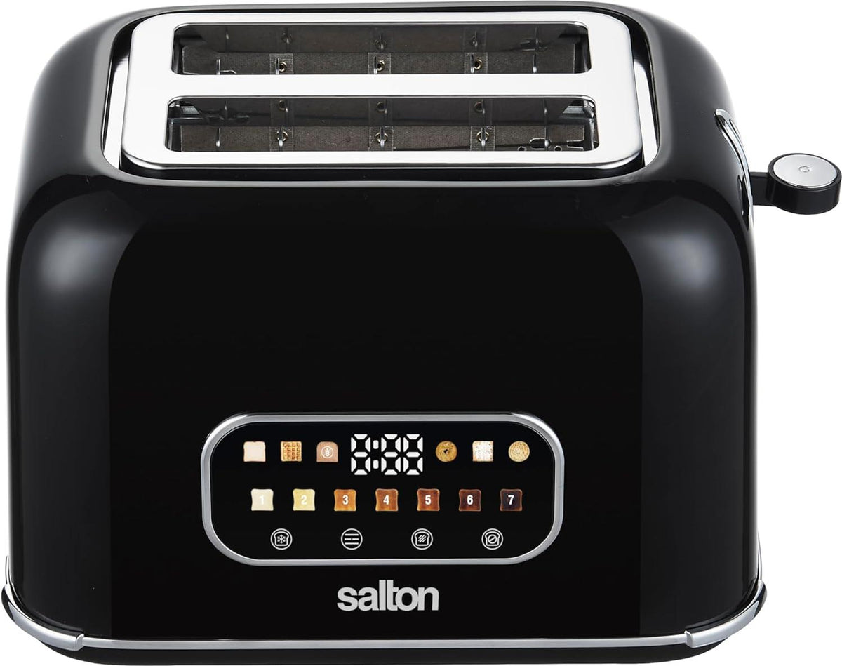 Salton - 2 Slice Smart Touch Toaster Black - ET2170