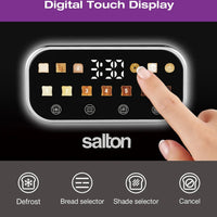 Salton - 2 Slice Smart Touch Toaster Black - ET2170