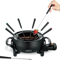 Salton - 2.8 L 8 Forks Black Fondue Set - EF2086