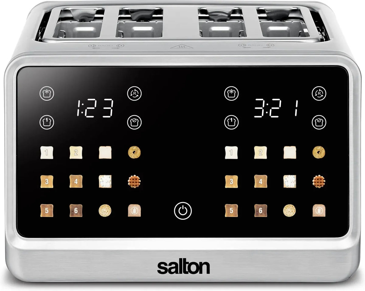 Salton - 4 Slice Long Slot Smart Touch Toaster - ET2163