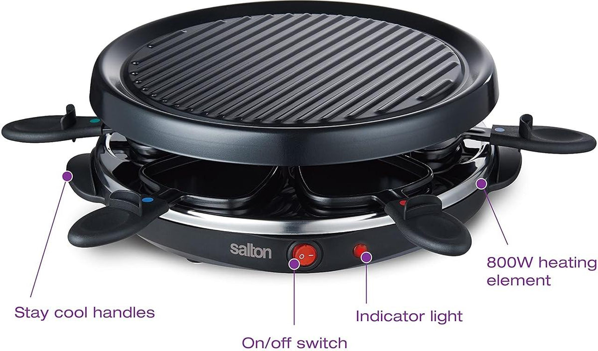 Salton - 6 Person Party Grill & Raclette - TPG315