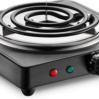 Salton - 7.4" Black Single Burner Portable Cooktop - HP1940