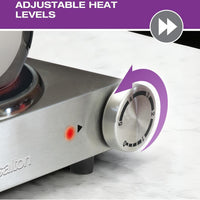 Salton - 7.4" Single Burner Portable Infrared Cooktop - HP1502