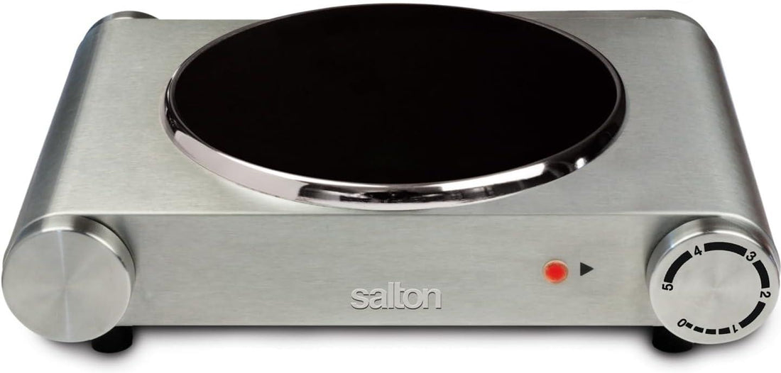 Salton - 7.4" Single Burner Portable Infrared Cooktop - HP1502