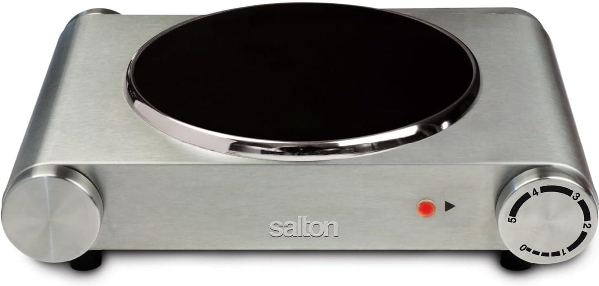 Salton - 7.4" Single Burner Portable Infrared Cooktop - HP1502