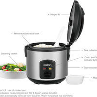 Salton - 8 Cup Automatic Rice Cooker & Steamer - RC2027