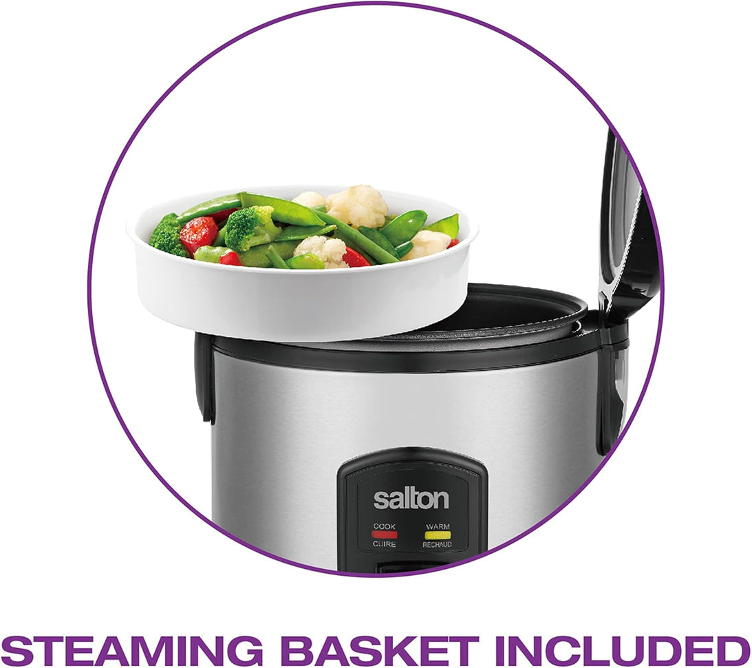 Salton - 8 Cup Automatic Rice Cooker & Steamer - RC2027