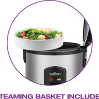 Salton - 8 Cup Automatic Rice Cooker & Steamer - RC2027