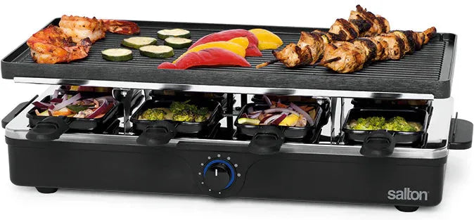 Salton - 8 Person Party Grill & Raclette - PG1645