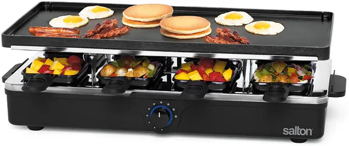Salton - 8 Person Party Grill & Raclette - PG1645