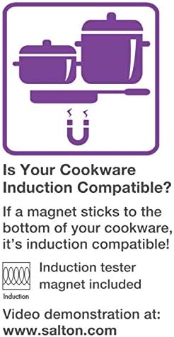 Salton - 8" Single Burner Portable Induction Cooktop - ID1350