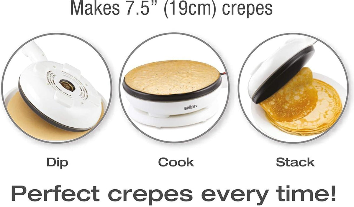 Salton - Cordless Crepe & Tortilla Maker - CM1337