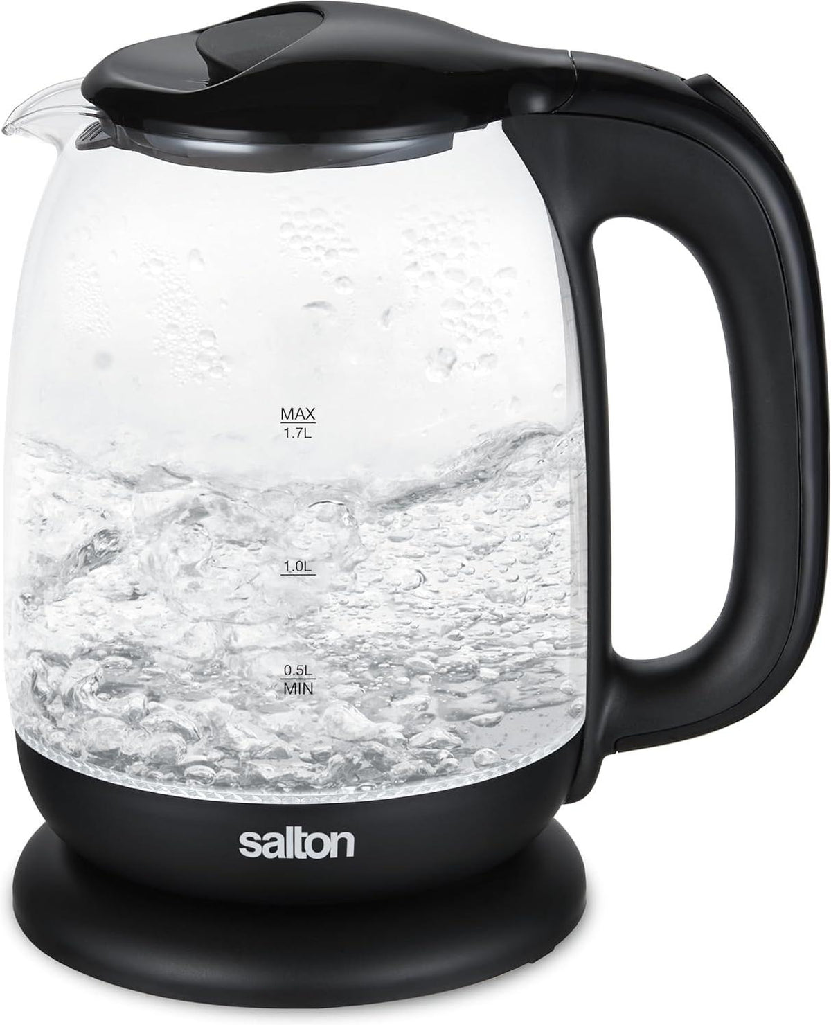 Salton - Cordless Electric 1.7 L Glass Kettle - GK2182