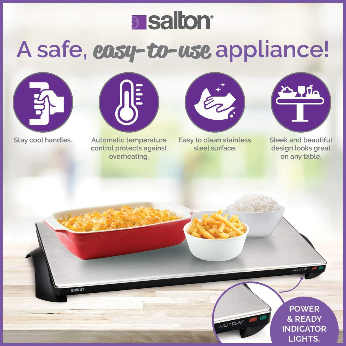 Salton - Cordless Hotray® Large Warming Tray - TWT40