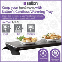 Salton - Cordless Hotray® Medium Warming Tray - TWT30