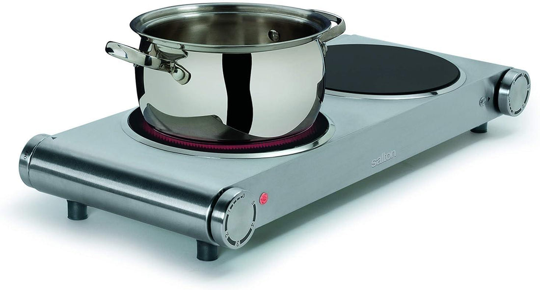 Salton - Double Burner Portable Infrared Cooktop - HP1269