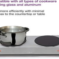 Salton - Double Burner Portable Infrared Cooktop - HP1269