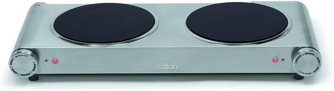 Salton - Double Burner Portable Infrared Cooktop - HP1269