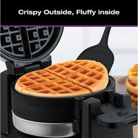 Salton - Double Rotary Waffle Maker Black - WM2159