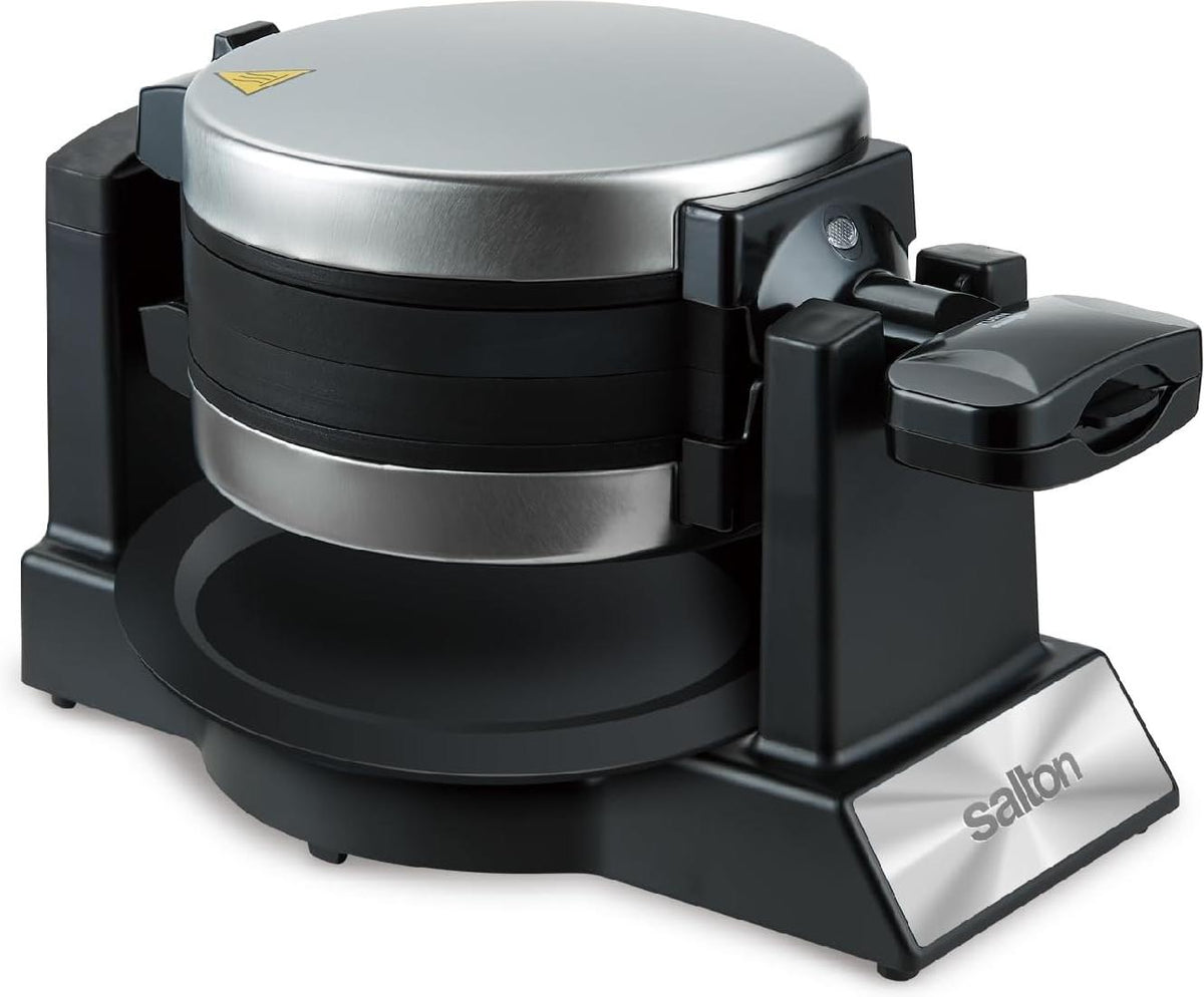 Salton - Double Rotary Waffle Maker Black - WM2159