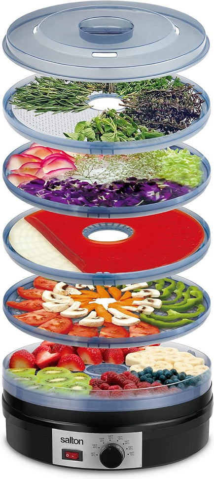 Salton - Electric Food Dehydrator Black - DH1460